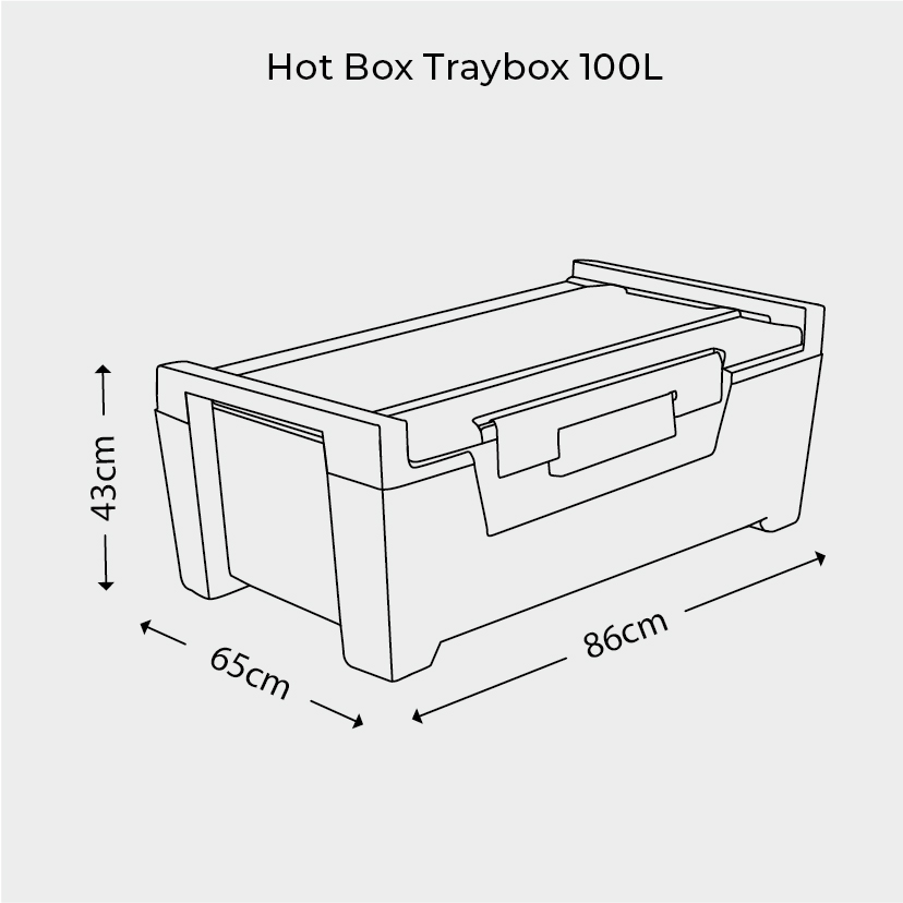 Hot Box Traybox 100 Litros