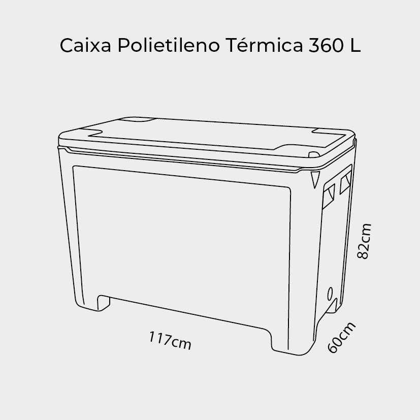 Caixa Térmica de Polietileno 360 Litros
