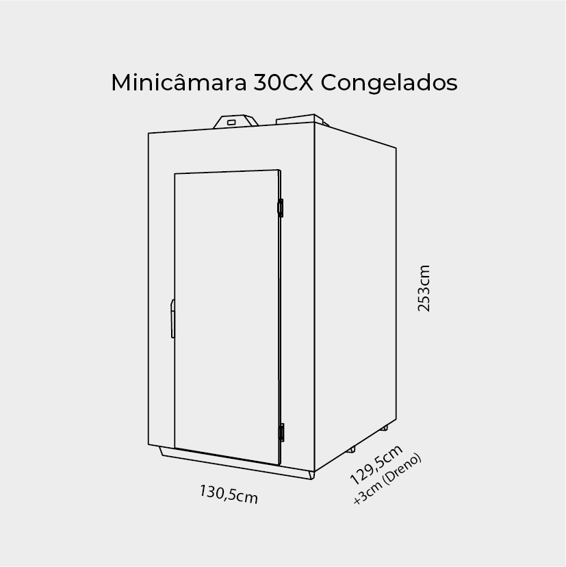 Minicâmara 30CX / 2.504 Litros -  Congelados
